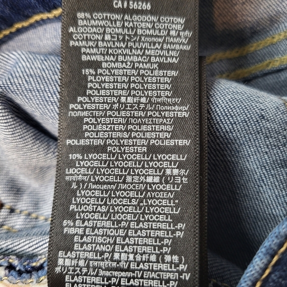 7 For All Mankind Jeans Gwenevere Ankle Dark Wash Denim Classic Style Size 29 - Picture 8 of 9